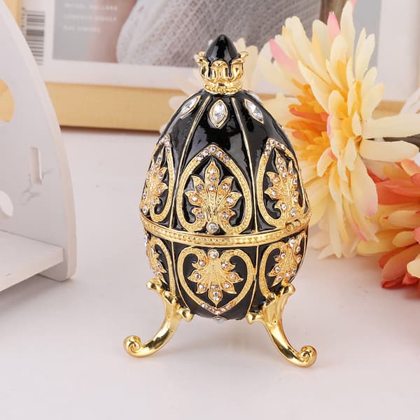 Royal Style Diamant Stål Æg Ornament