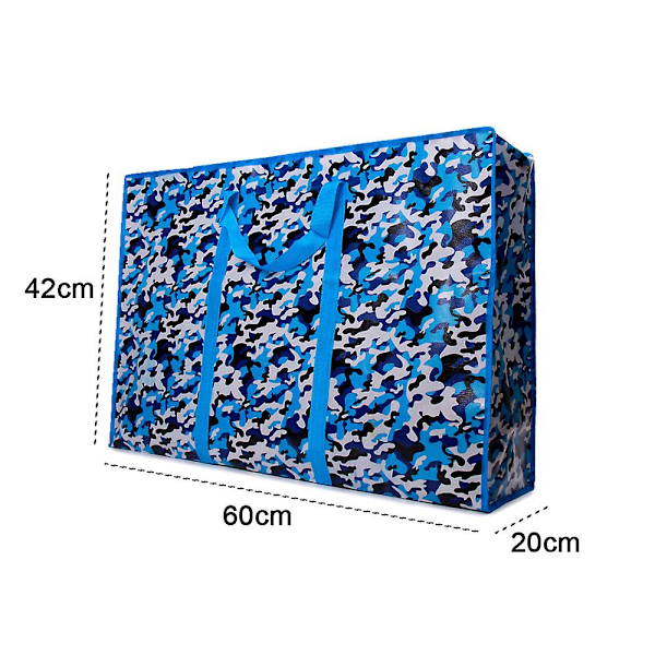 Flyttväska Vävd förvaringsväska Snakeskin Vattentät förvaringsväska blue