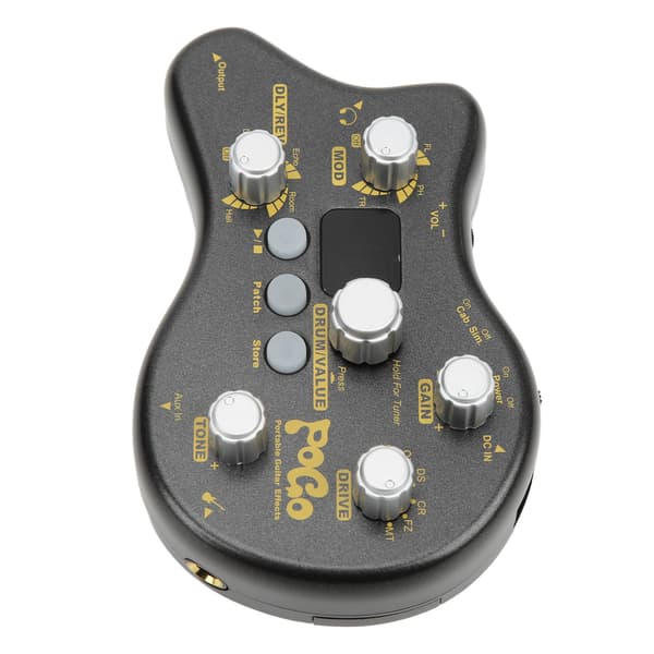 Guitar Multi Effects Processor Pedal med POGO Delay Reverb Distortion EU Stik 100 240V