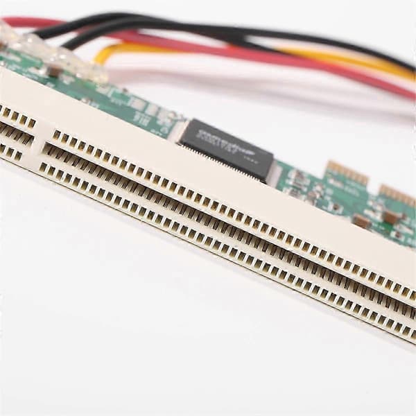 PCIE til PCI-adapter PCI Express X1 til PCI-udvidelseskort Riser Board ASM1083-chipsæt med 4-bens strøm Som visas