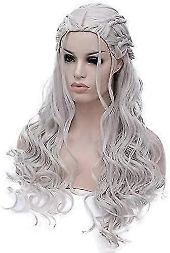 Khaleesi Peruukki Daenerys Targaryen Cosplay (Hopea) Hopea Silver -