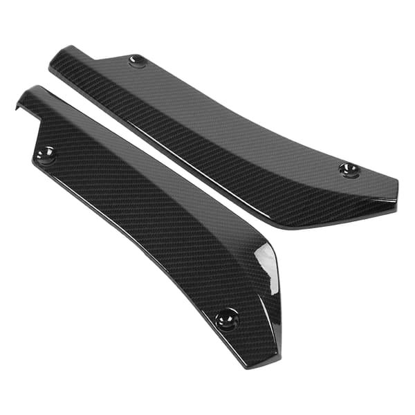 Universal Bil Bakre Stötfångare Canard Diffuser Spoiler Läpp Fenor Kolfiber 1 Par