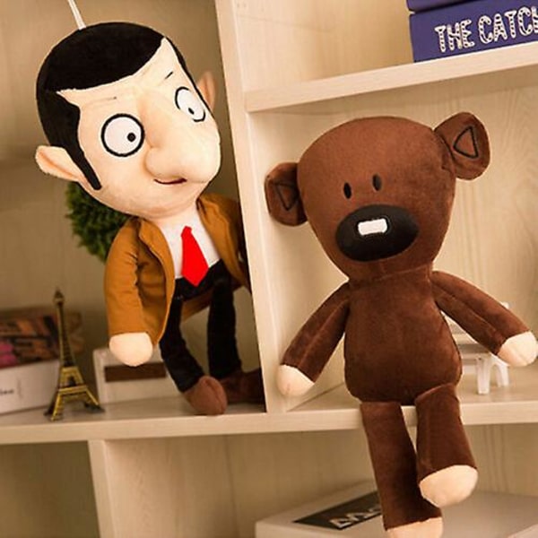 30 cm film Mr Bean+bamse blød dukkefyldt plyslegetøj Bean Bear
