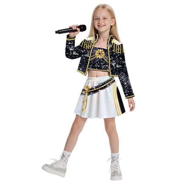 Dæmonjæger K-POP Kostume Halloween 150CM Kvinder Børn Kostume-08