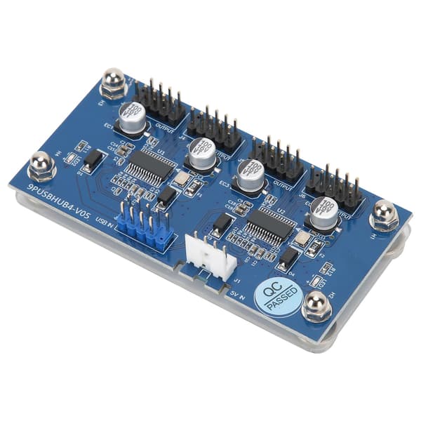 9-pinners USB-headerforlengelseskabel 1 til 4 USB 2.0 Hub-kontakt Datatilbehør