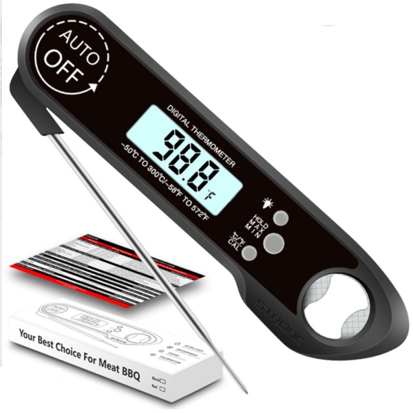Sammenleggbar termometer Probe Kjøkken Mat termometer