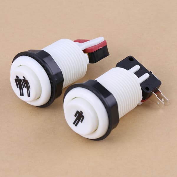 Arcade Spil 1P 2P Spiller Trykknap DIY Kit