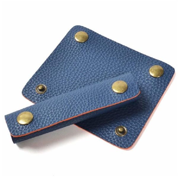 Strop-resistente læder puder Anti-kvæle design Blue 1 pcs