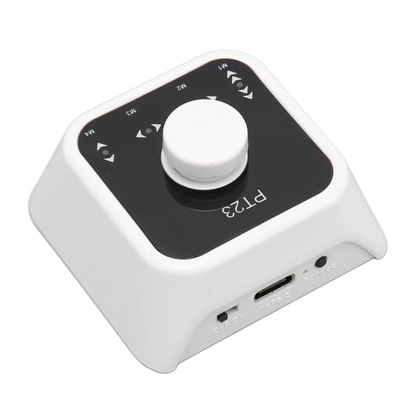 Bluetooth Sidevenderpedal Trådløs Multimediekontroller Oppladbar Bryter for Datamaskin Telefon Hvit