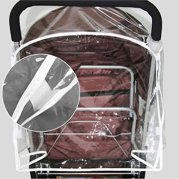 Universal cover för dubbel barnvagn Vattentätt vind- och cover Transparent Cisea