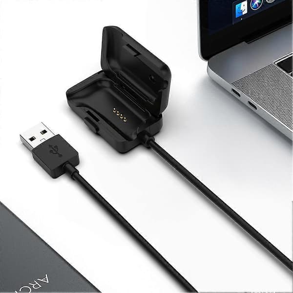 USB-opladerkabel 1M Hurtigt opladerkabel Bærbart opladerkabel Oplader til Shokz Xtrainerz AS700/OpenSwim S700 Black