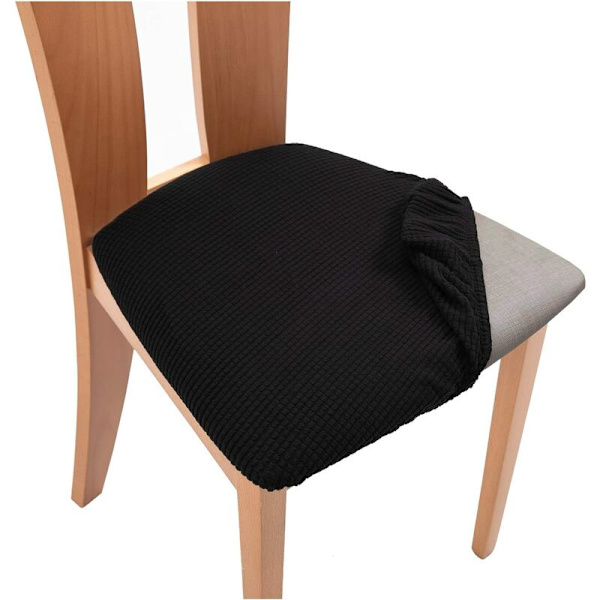 Stolsöverdrag, stolsöverdrag 4 delar avtagbar spandex matsalsöverdrag Matsalsöverdrag Stretch cover
