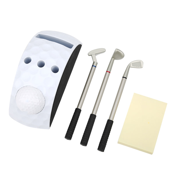 Skrivebords Golf Putter Pennholder Stativ med 3 Penner