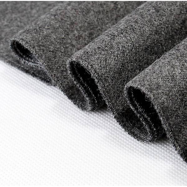 Enfärgad scarf för män Varm vinter tjock scarf Dark gray