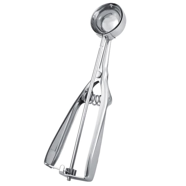 Iskremscoop i rustfritt stål, 4 cm diameter, med utløser, for kaker