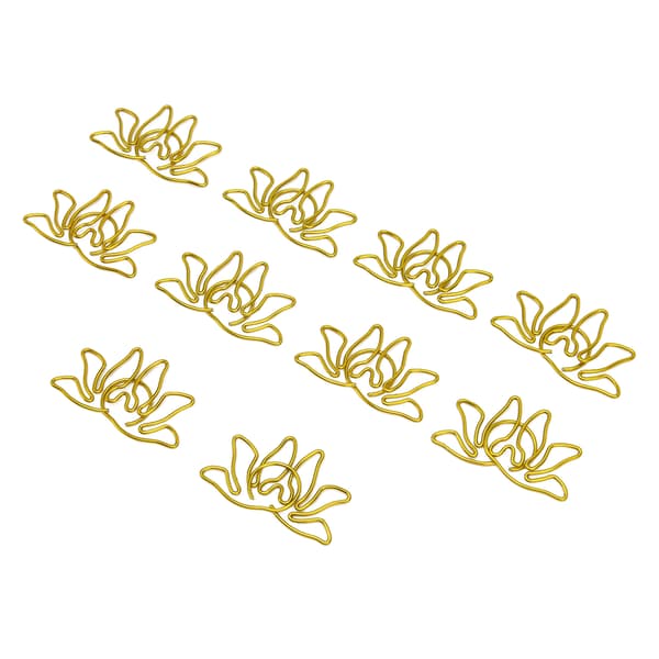 100 stk. blomsterformede metall binders Portable Office File Classification Document Organizing