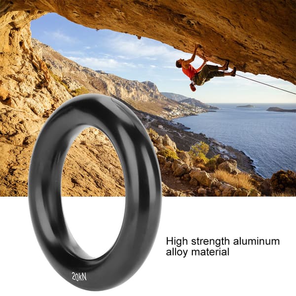 Utendørs Klatring Aluminium Rappellring 12mm 20KN Multifunksjonell