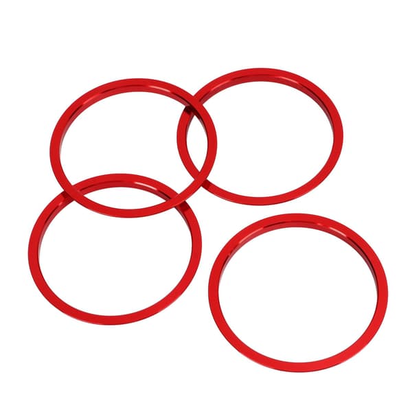 4 ST Röd AC Luftventil Ring Aluminiumlegering Ersättning för Mazda MX5 2009 2015