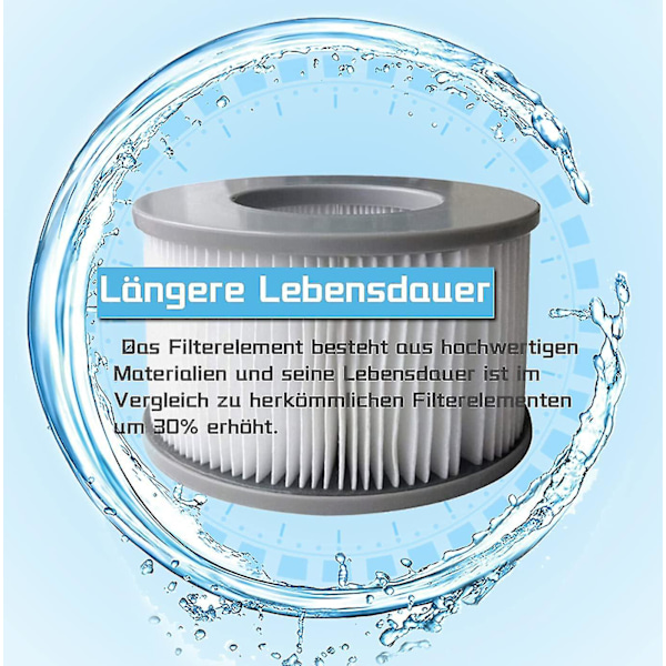 Uppblåsbar pool, jacuzzifilter (1 st)