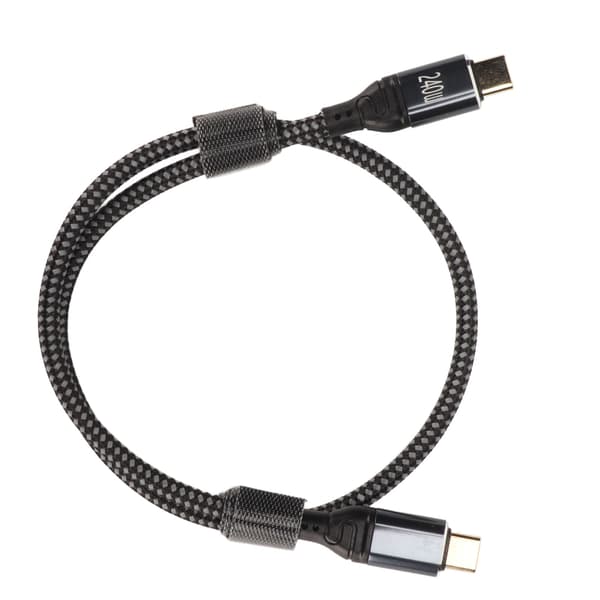 USB C til USB C Kabel 240W PD USB 2.0 480Mbps Han til Han Datakabel 50cm