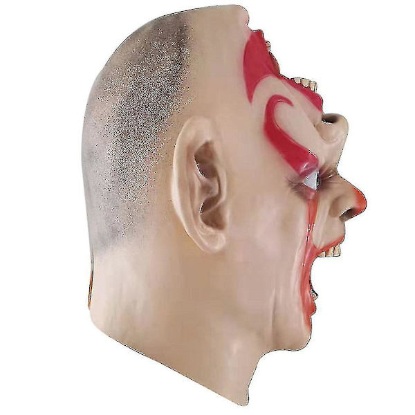 Kauhu Upside Down Clown Mask Latex Couvre-kokki Halloween Carnival Props