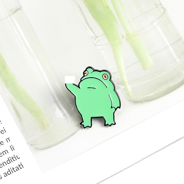 5 st Brosch Pin Rolig Anime Legering Söt Groda Tecknad Djur Brosch För Barn