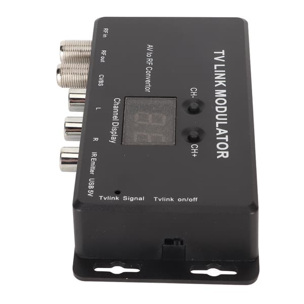 TV Link Modulator Justerbar PAL NTSC AV til RF Konverter USB Ladekabel for AV Kilde Set Top Bokser