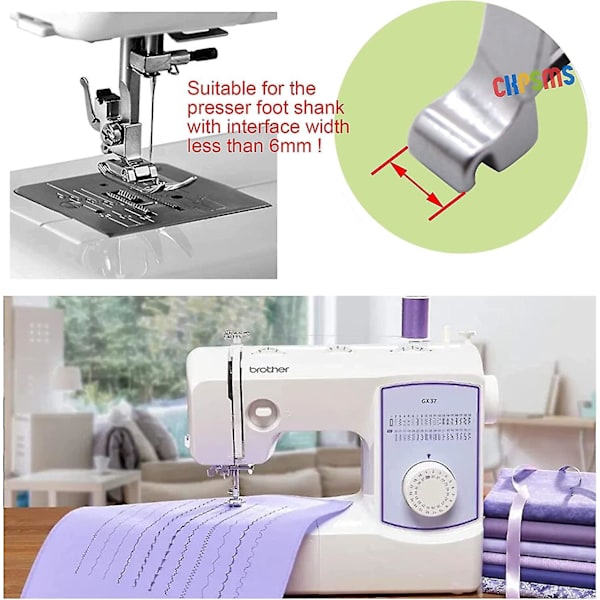 Kp-19048 Kit med 16 pressarfötter för Singer, Brother, Janome, Elna, Kenmore Machines