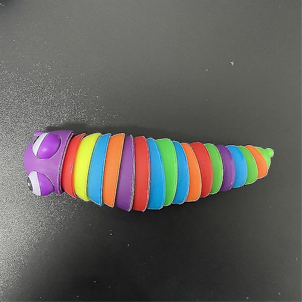 2022 Ny Fidget Toy Slug Artikulert fleksibel 3d Slug Fidget Toy Ivory