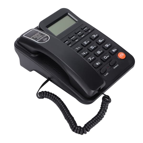 KXT2026CID Kontortelefon Hotel Hjem Fastnettelefon 24 Ringetoner Sort