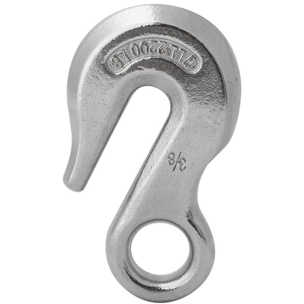 Rustfri Stål Snap Hook 3/8 Tommer Holdbar Roning Kajak Båd Last Øje Løfte Tilbehør