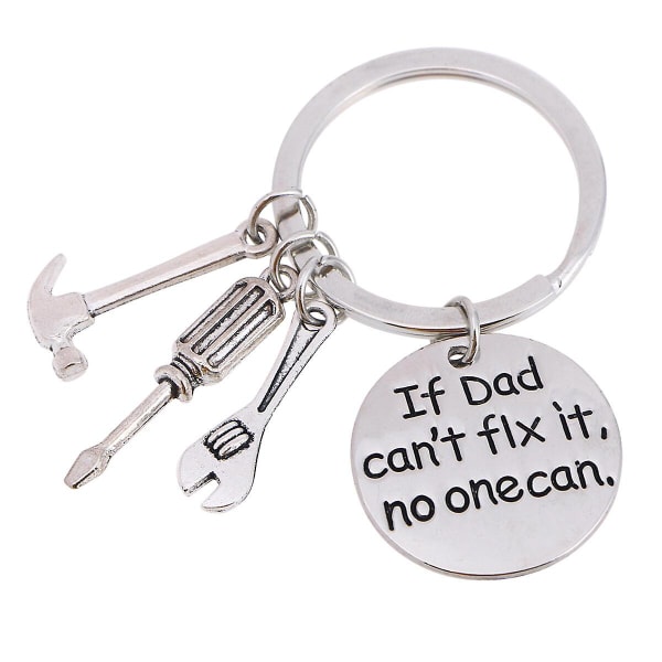 Jos isä ei voi korjata sitä, kukaan ei CAN ruuvimeisseliä jakoavain vasara avaimenperä rengas työkalukorut avaimenperä avaimenperä Lahja isälle