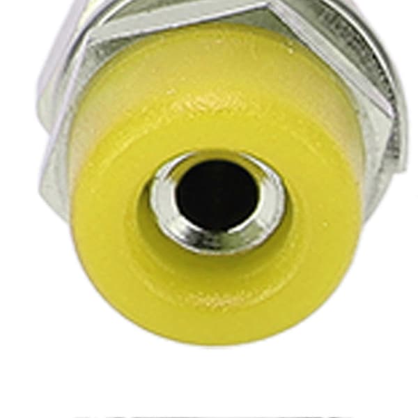 J.40006 10st/set 2mm Nickelpläterad Bananhona Jack Uttag Panelmonterad Bindningsstolpe Gul