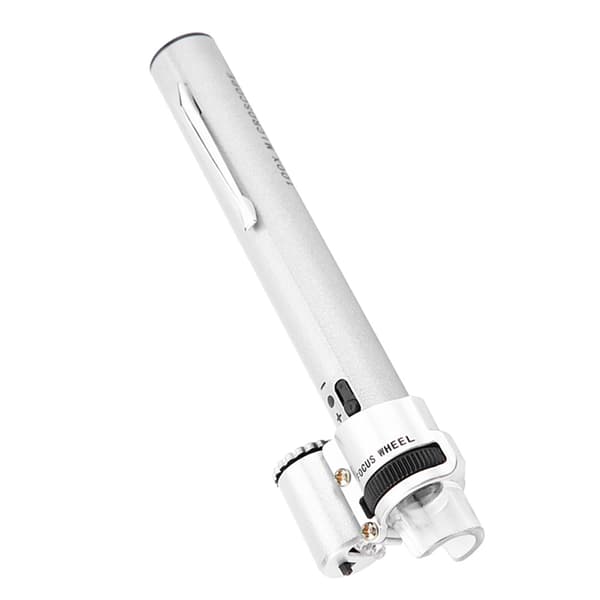 Mini LED-forstørrelsesglas mikroskopluppe til juvelerer med pose