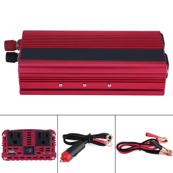 2000W 12V DC til 110V AC Bil Power Inverter med USB Oplader Adapter