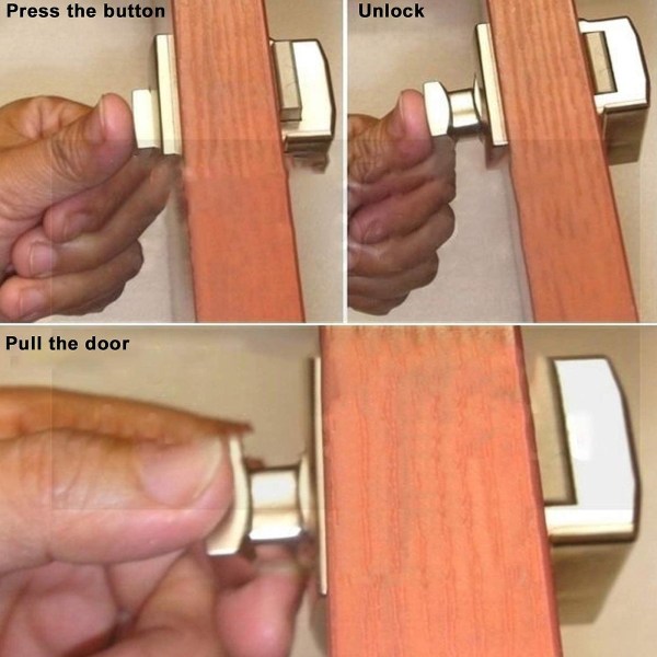 5 Pack Push Button Salpa Oven lukon salpa Avaimeton Kaapin Lukon Salpa Kaapin nupin lukko hevosperävaunuun asuntovaunuun Style 3