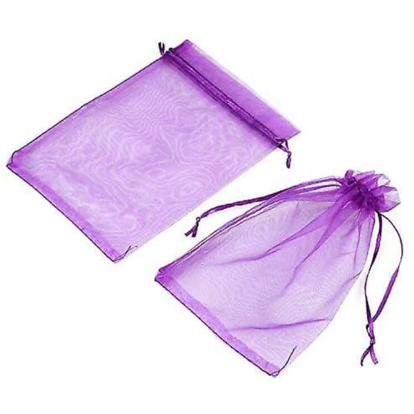 Läpinäkyvä mesh tumman violetti