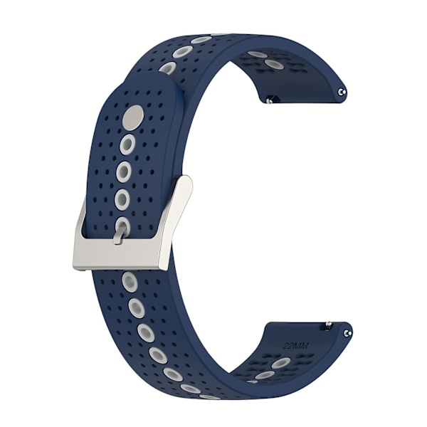 Reservearmbånd for Suunto 9pea K silikonrem Songtuo 5 fargehull 22mm Midnight blue gray