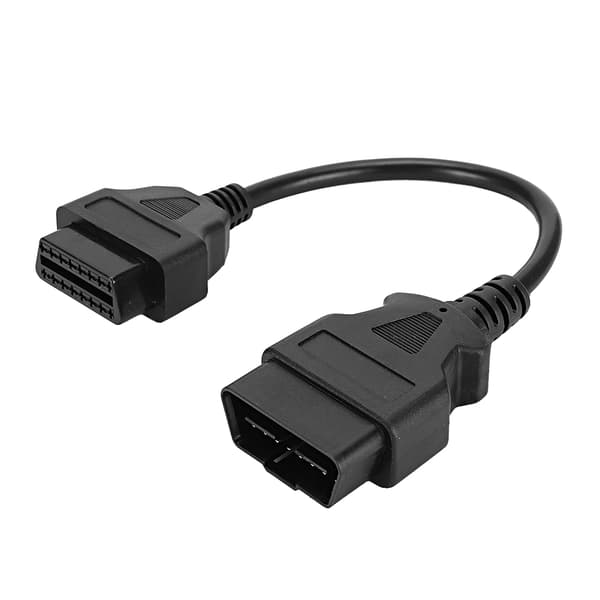 OBD 16-ben 0,3 m 0,98 ft han til hun forlængerkabel diagnostisk adapterstik