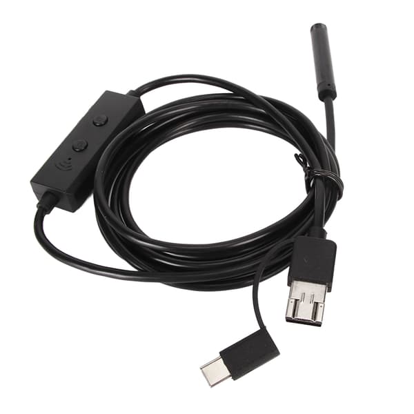 Endoskopkamera 8 mm 2 MP WiFi vanntett 8 LED-lys for Android iOS Windows nettbrett PC