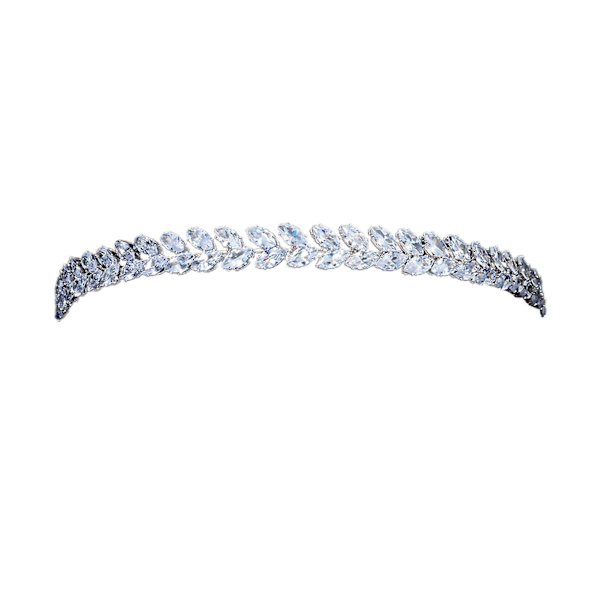 Rhinestone indlagt brudepandebånd Legering Hårløkker Pandehår Holder Hårtilbehør Til Kvinder Pige C