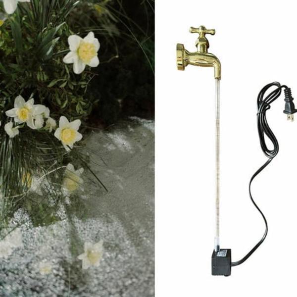 Kastelukannu CAN näkymättömällä juoksuputkella Magic Invisible Hana Fountain Ulkoseinään kiinnitettävä vesilähde