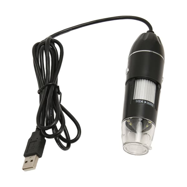 USB digitalt mikroskop 1600X forstørrelse 8 LED bærbart HD-kompatibelt Windows Mac Android