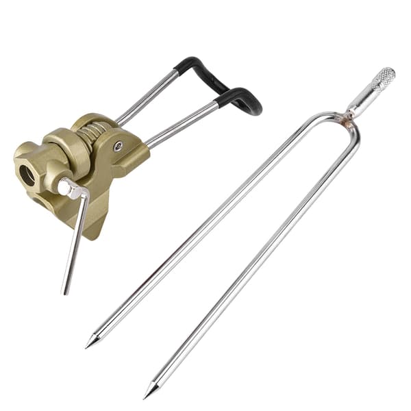 Fiskestangholder i aluminiumslegering, jordstøtte, khaki