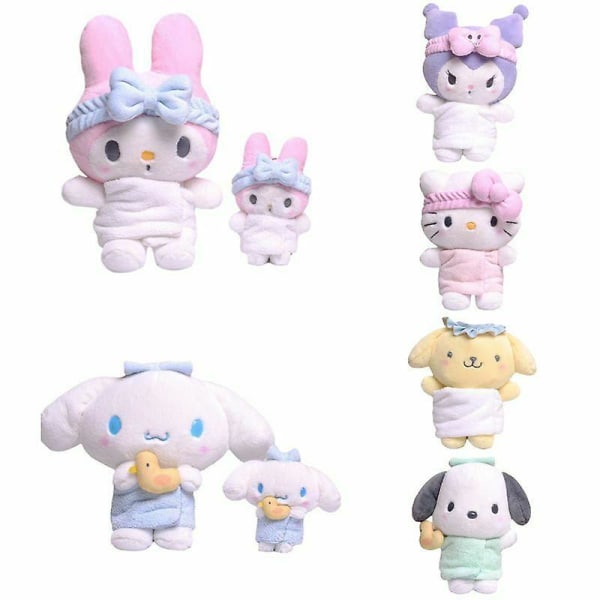 Cinnamoroll Kuromi Cute Cartoon Plysj Dukke Anheng Bag Anheng Cinnamoroll Doll