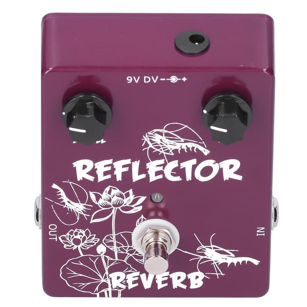 Spring Reverb Pedal Elgitarr Reflektor Effekt Aluminiumlegering Skal CP44