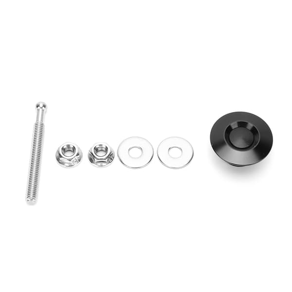 30mm 3cm Universal Bil Hurtigudløser Hætte Stifter Bonnet Lås Sort