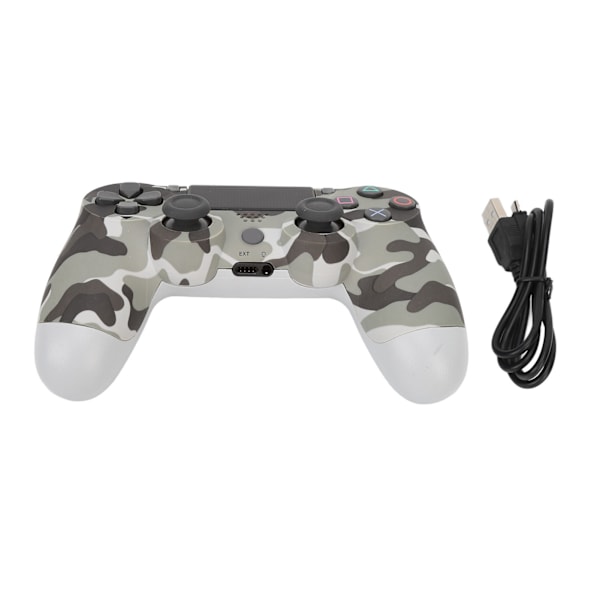 Spilcontroller Dobbelt Vibration Følsom Trådløs Controller Gamepad til PS4 Slim Pro til PS5 Camouflage Grå