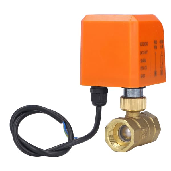 DN20 3/4 Tomme 2-vejs Elektrisk Kuglehane Normalt Lukket 2-leder DC 12V til 24V
