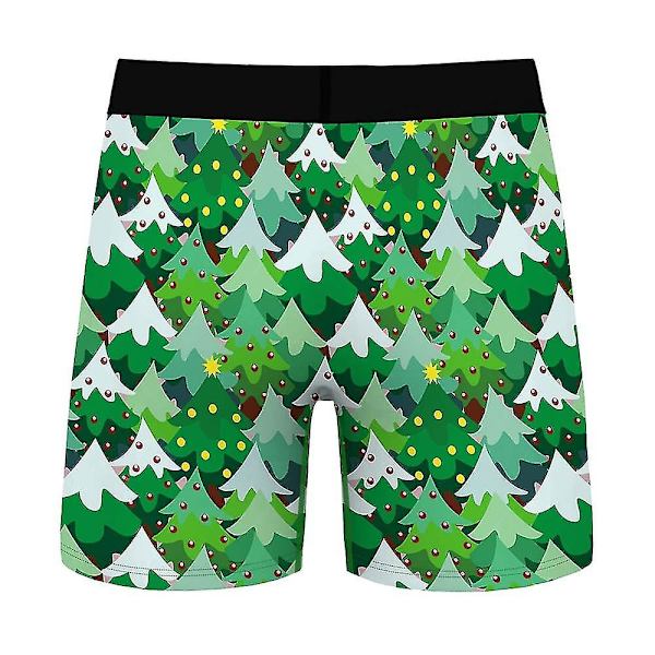 Christmas Boxers Shorts Truser Herre Stretch underbukser E 2XL